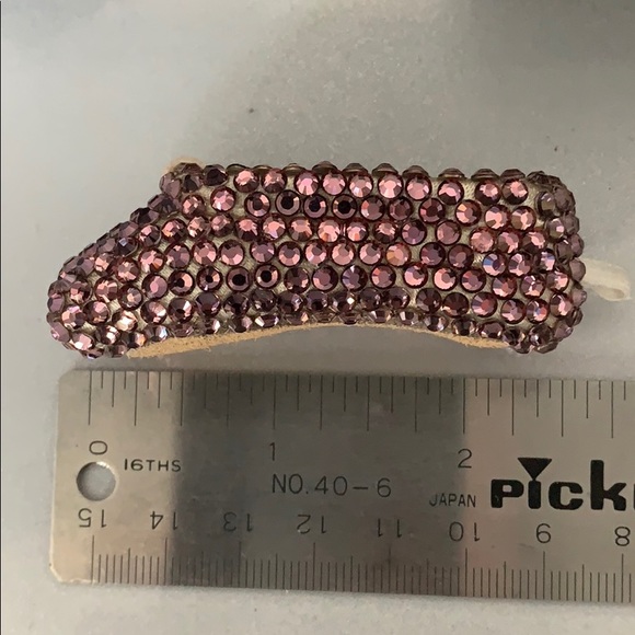 Ballet Pointe Shoe Ornament Antique Pink Swarovski - Picture 12 of 12